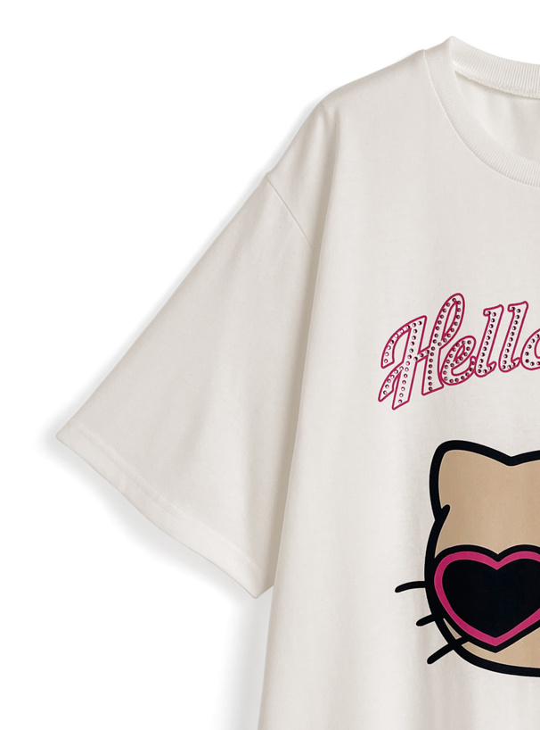 サンリオキャラクターズ　ハローキティサマービッグTシャツ