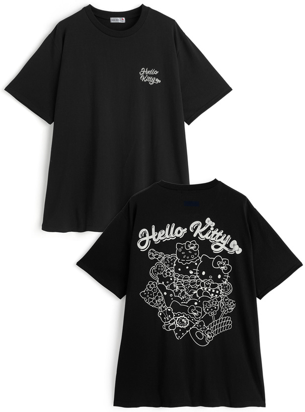 サンリオキャラクターズ　ハローキティロゴプリントTシャツ