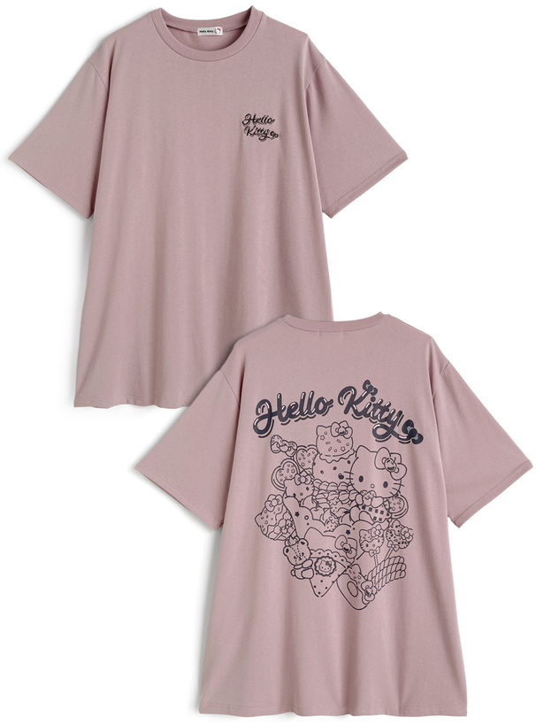 サンリオキャラクターズ　ハローキティロゴプリントTシャツ