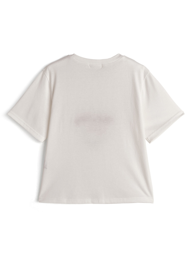 サンリオキャラクターズ　ハローキティレースロゴプリントTシャツ