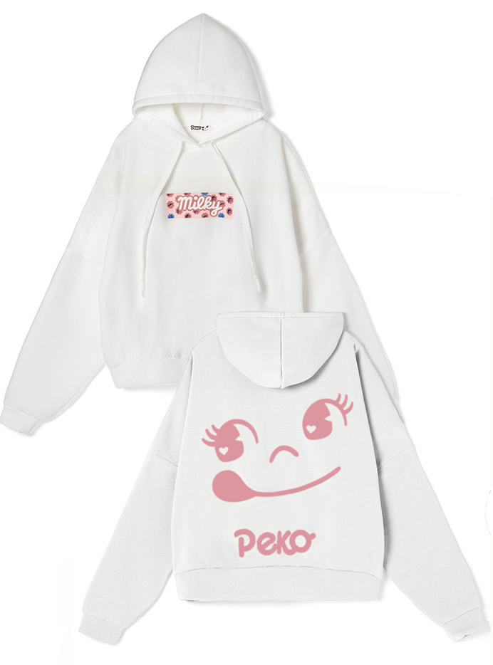 ペコちゃんコラボ ビッグプリントパーカー