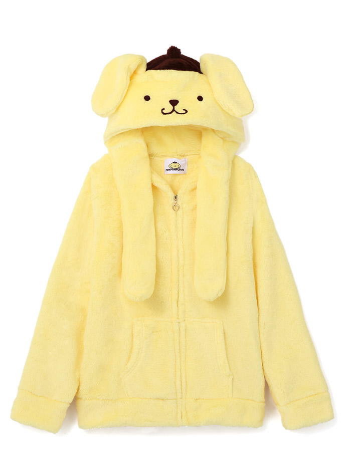 サンリオコラボ ポムポムプリンぴょこぴょこフードパーカー
