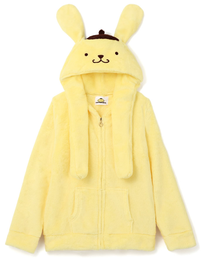 サンリオコラボ ポムポムプリンぴょこぴょこフードパーカー