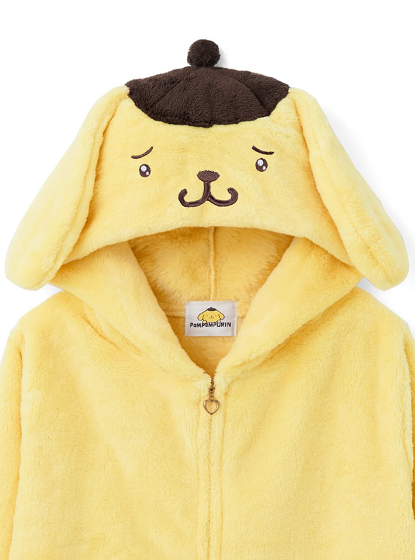 サンリオコラボ ポムポムプリンぴえん顔ボアセットアップ