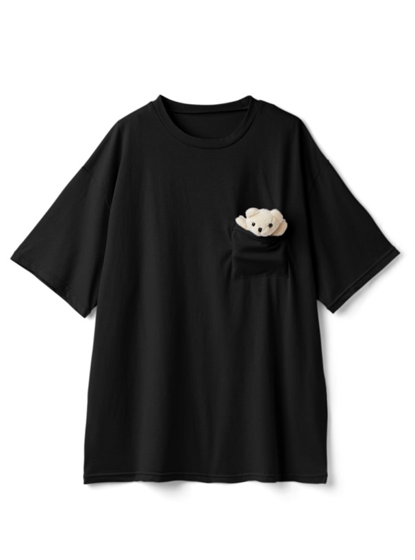テディベア付きTシャツ