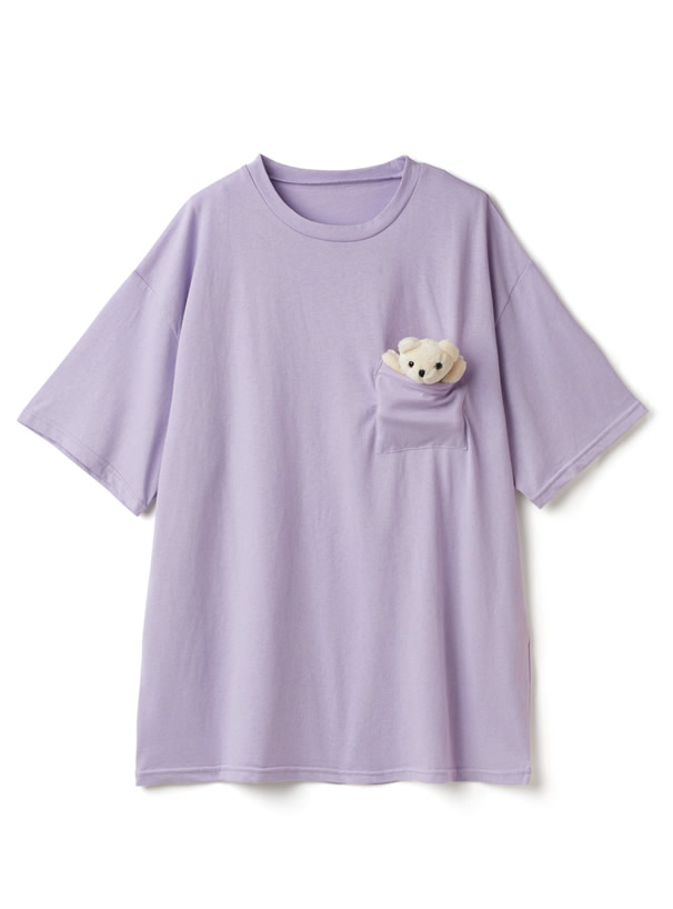 テディベア付きTシャツ