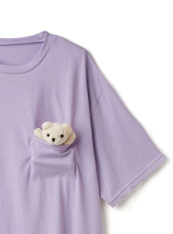 テディベア付きTシャツ