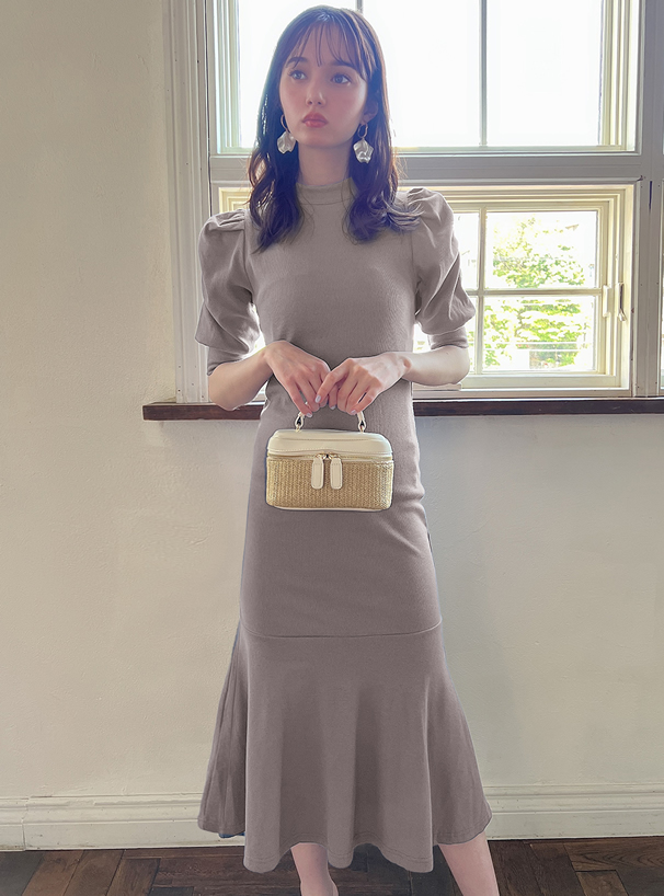 バックリボンレースマーメイドワンピース Sf742 レディースファッション通販のグレイル Grl 公式