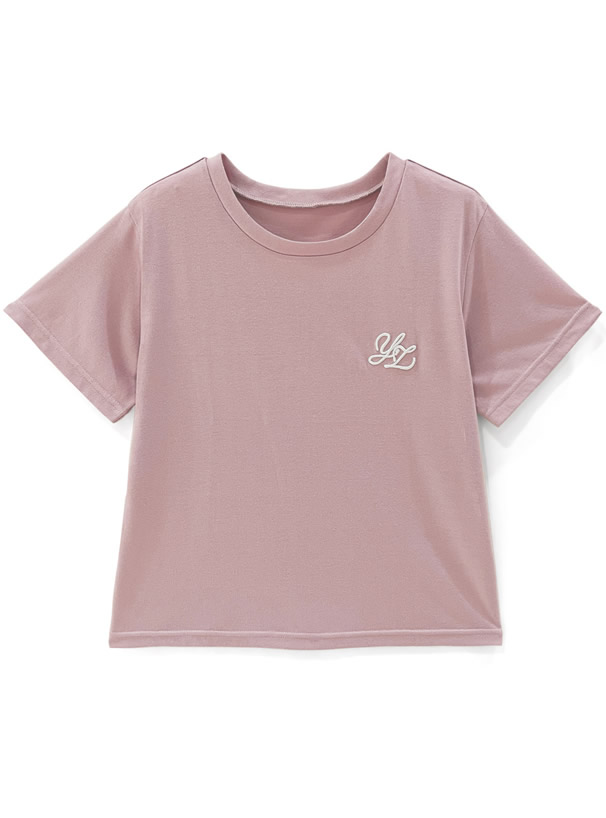ロゴ刺繍Tシャツ