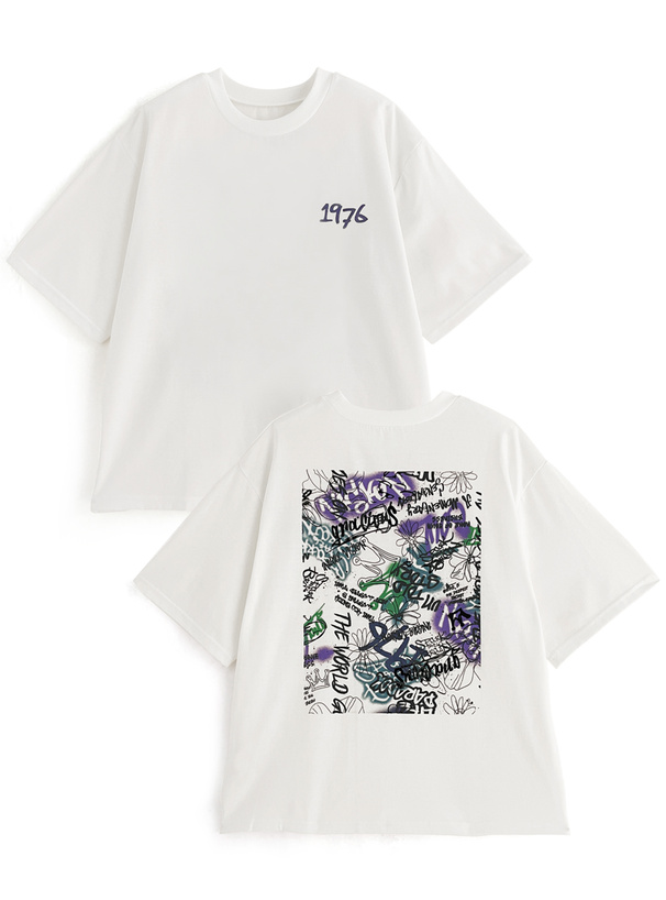 タギングロゴプリントTシャツ[sf898] | レディースファッション通販の