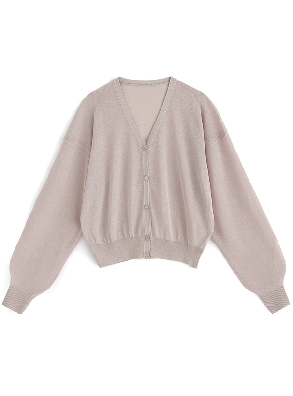 シアーニットカーディガン