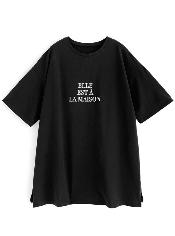 ロゴ刺繍ビッグTシャツ[sm18] | レディースファッション通販のグレイル 