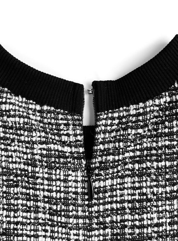 カットツイードロングワンピース