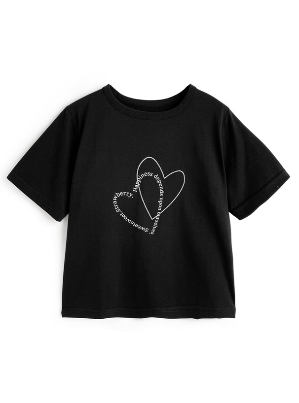 ハートロゴTシャツ
