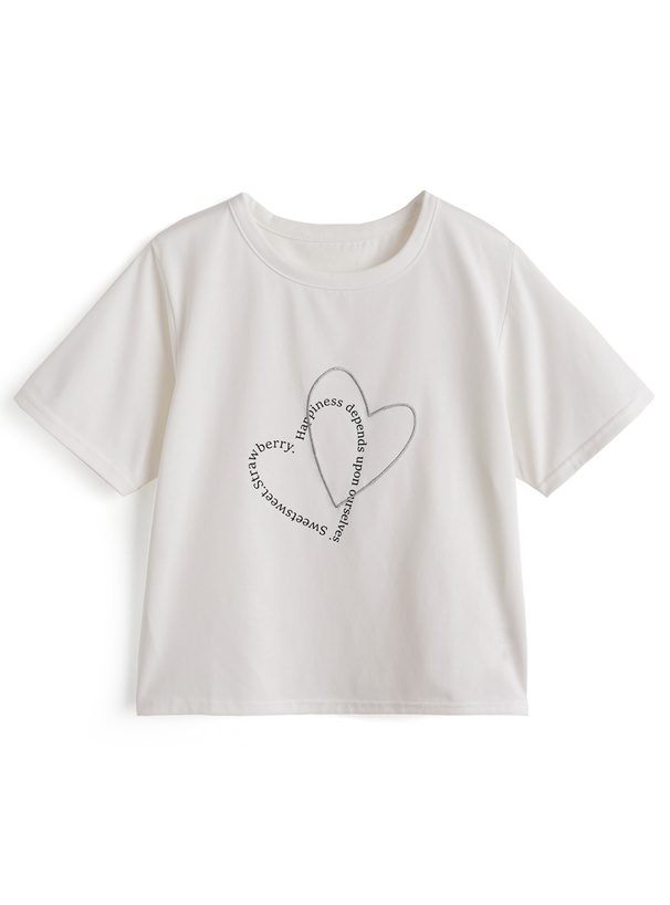 ハートロゴTシャツ