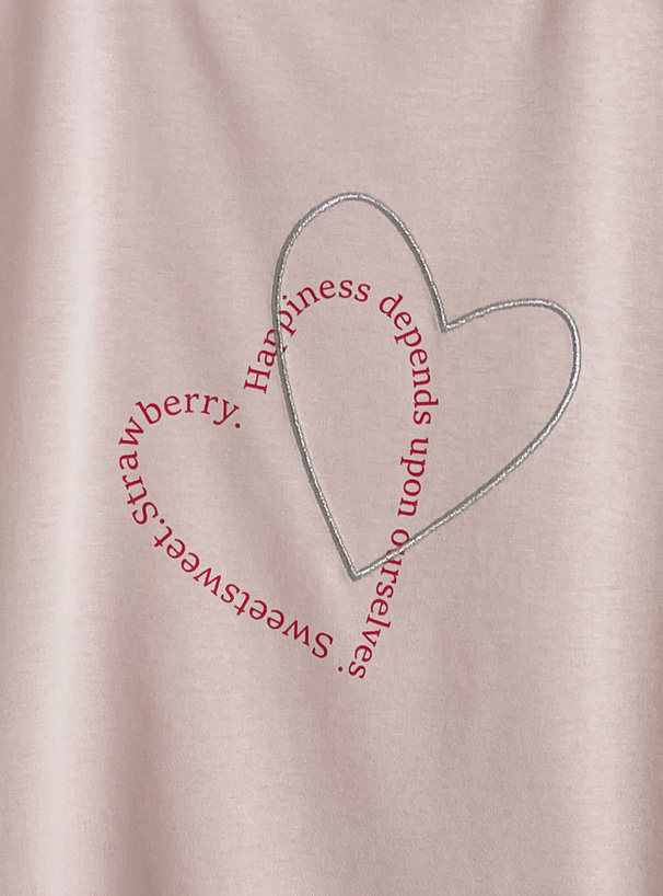 ハートロゴTシャツ