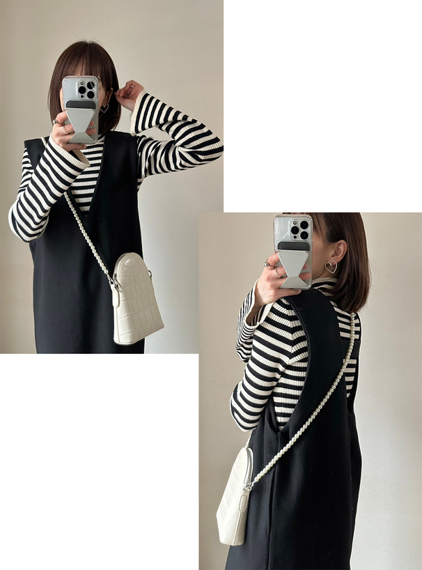 バックスリットジャンパースカート