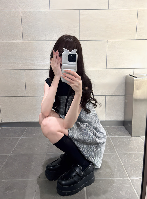 ツイードキャミソールミニワンピース