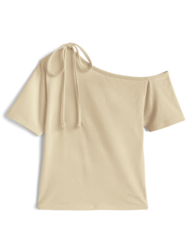 3wayストラップ付きワンショルダーTシャツ