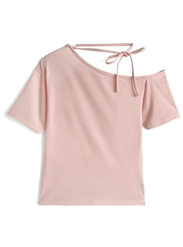 3wayストラップ付きワンショルダーTシャツ