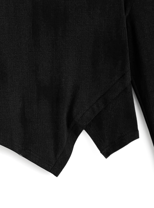 ショルダーオープンアシンメトリーロゴトップス