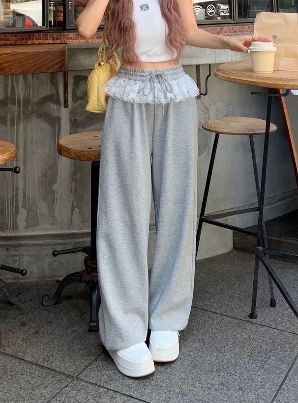 2Wayウエストレースフリルパンツ
