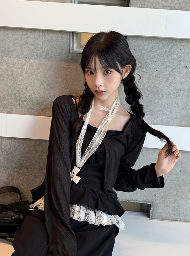2Wayウエストレースフリルパンツ