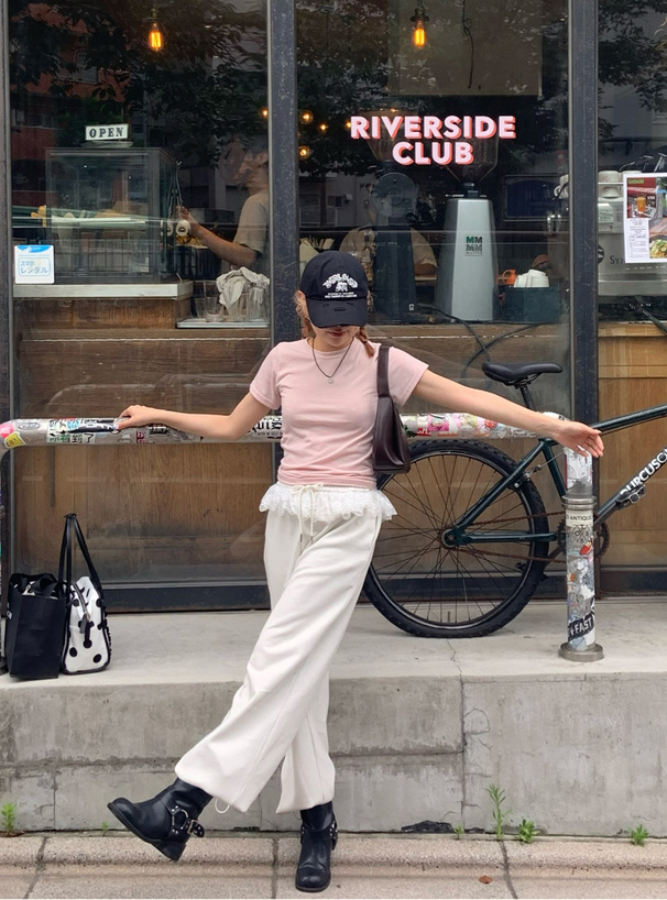 2Wayウエストレースフリルパンツ
