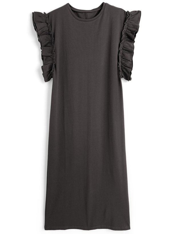 フリル袖フレンチスリーブワンピース