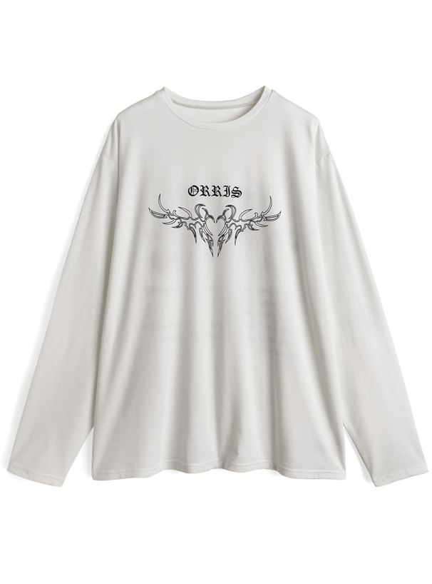 グラフィックプリントオーバーロンT[sm327] | レディースファッション