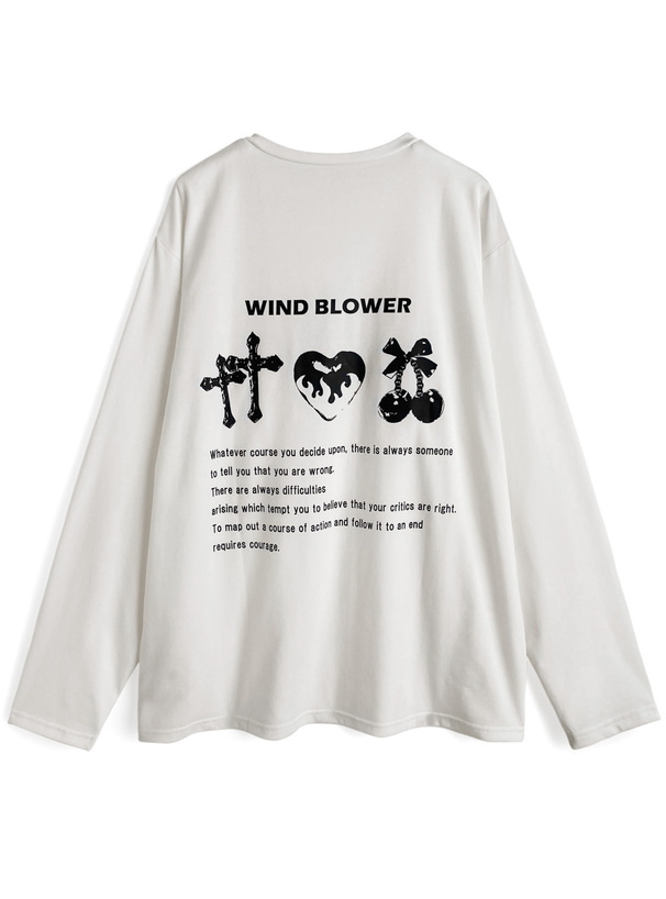 グラフィックプリントオーバーロンT[sm327] | レディースファッション