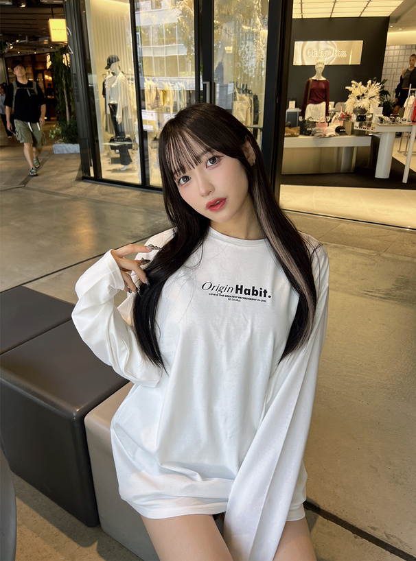 グラフィックプリントオーバーTシャツ