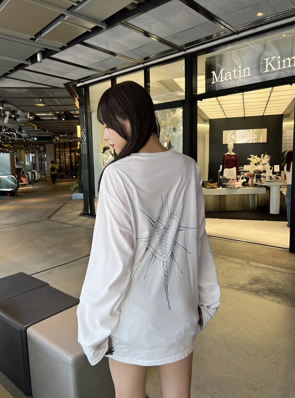 グラフィックプリントオーバーTシャツ