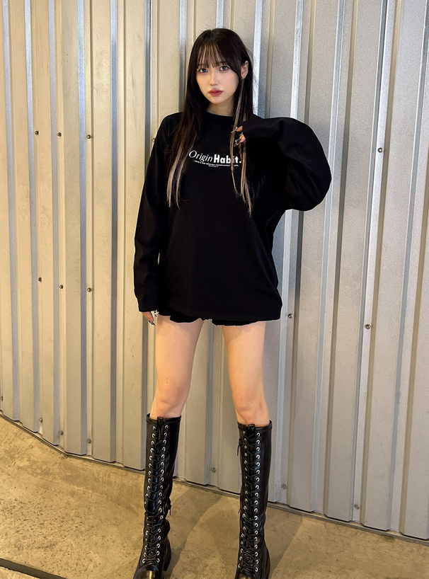 グラフィックプリントオーバーTシャツ