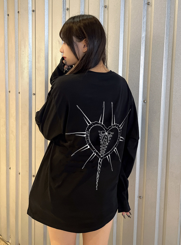 グラフィックプリントオーバーTシャツ