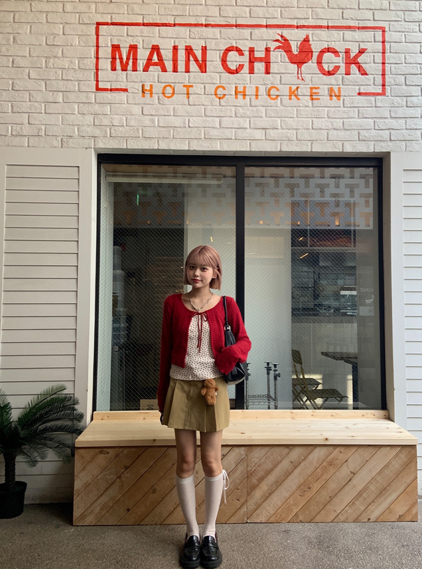 リボンシャギーカーディガン