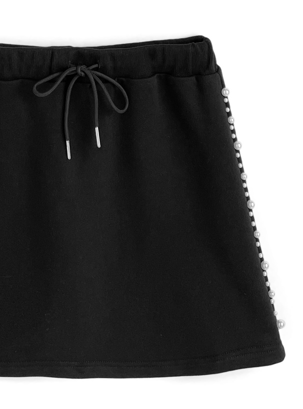 パールバーカー×インパン裏地付きミニスカートスウェットセットアップ