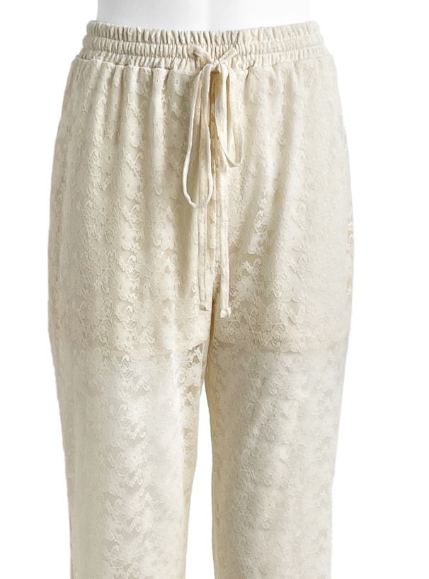 レースフリルフレアパンツ