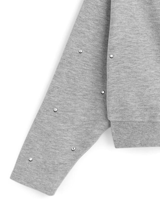 ラインストーンスウェットトップス