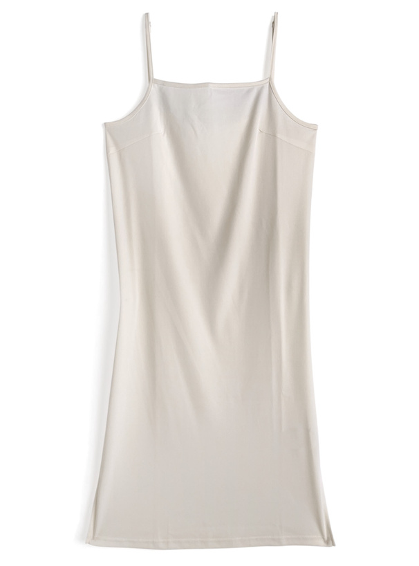 ぺチコート付きカットレースロングワンピース