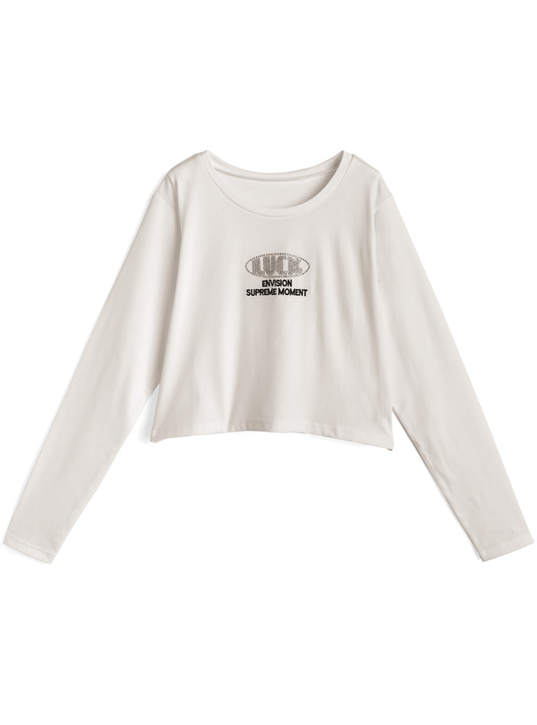 ラインストーンロゴロンT