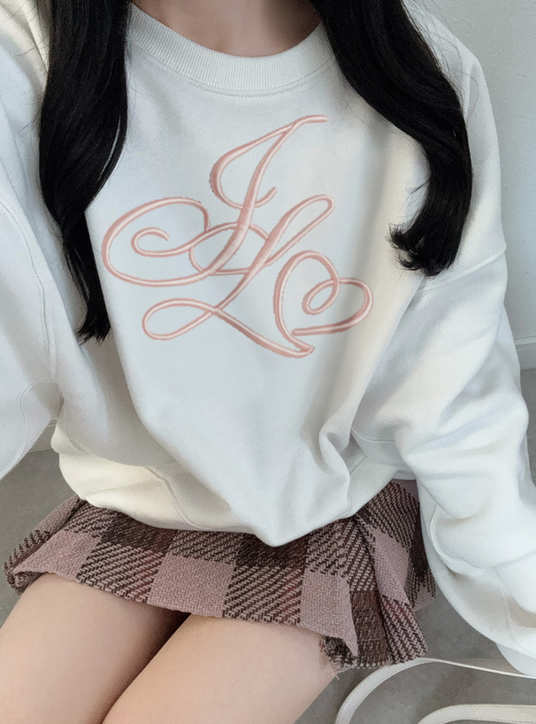 刺繍ロゴスウェットトップス