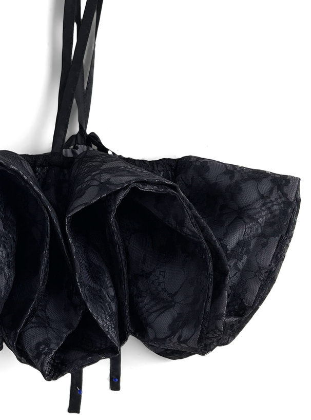 レースフリルビスチェ