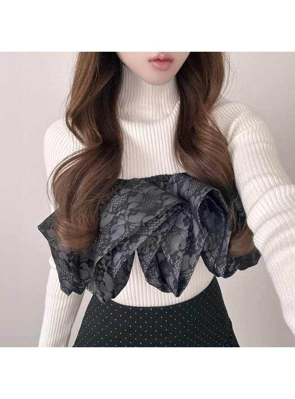 レースフリルビスチェ