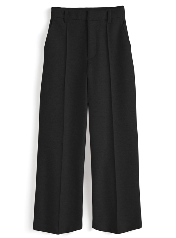 センターシーム圧縮ニットワイドパンツ[sm363]