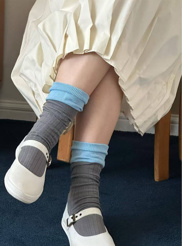 配色ドッキングソックス