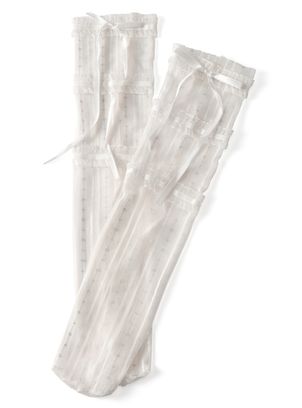 フリルリボンシアーソックス[sm371]