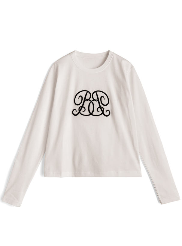 モノグラム刺繍ロンT