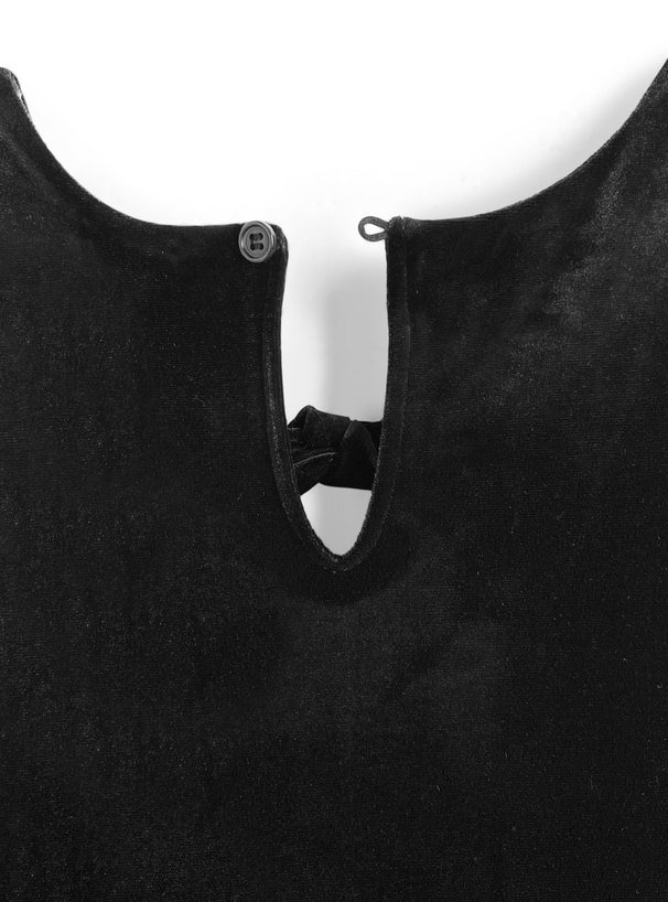 バルーンベロアミニワンピース