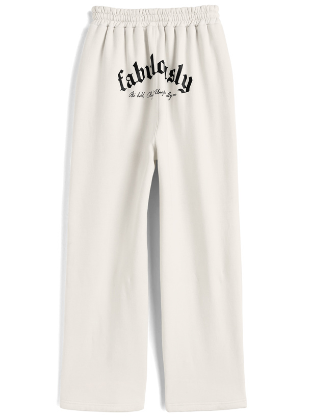 バックロゴプリントスウェットパンツ